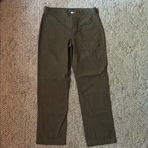 J. Crew Men's Olive Cargo Pants